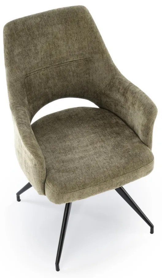 Scaun rotativ K542 stofa olive