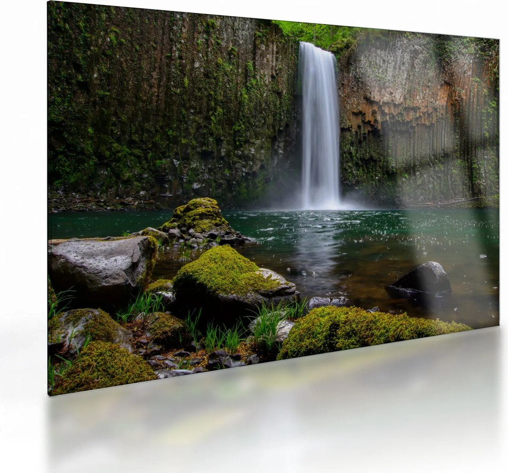 Tablou pe sticlă cu cascade (70x50 cm)