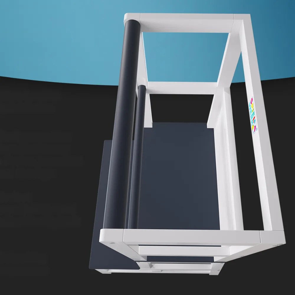 Spielwerk Turn de învățare PLAY din pin, 93x56x49, albă/antracit