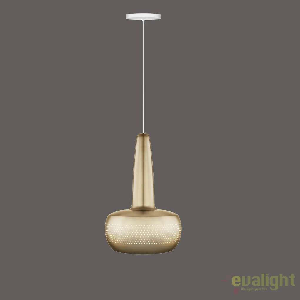 Abajur metalic design retro Clava Brushed Brass