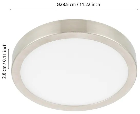 Eglo 98845 - Lampă LED reglabilă pentru baie FUEVA-Z LED/19,5W/230V IP44