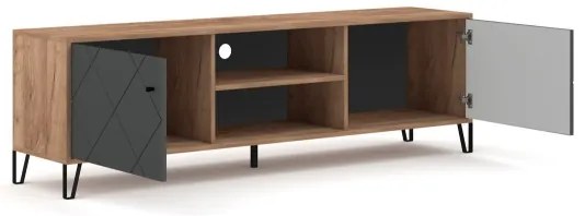 Comodă TV SULA stejar craft/negru