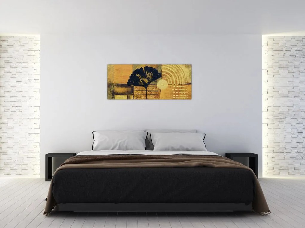 Tablou - Frunza ginkgo (120x50 cm)