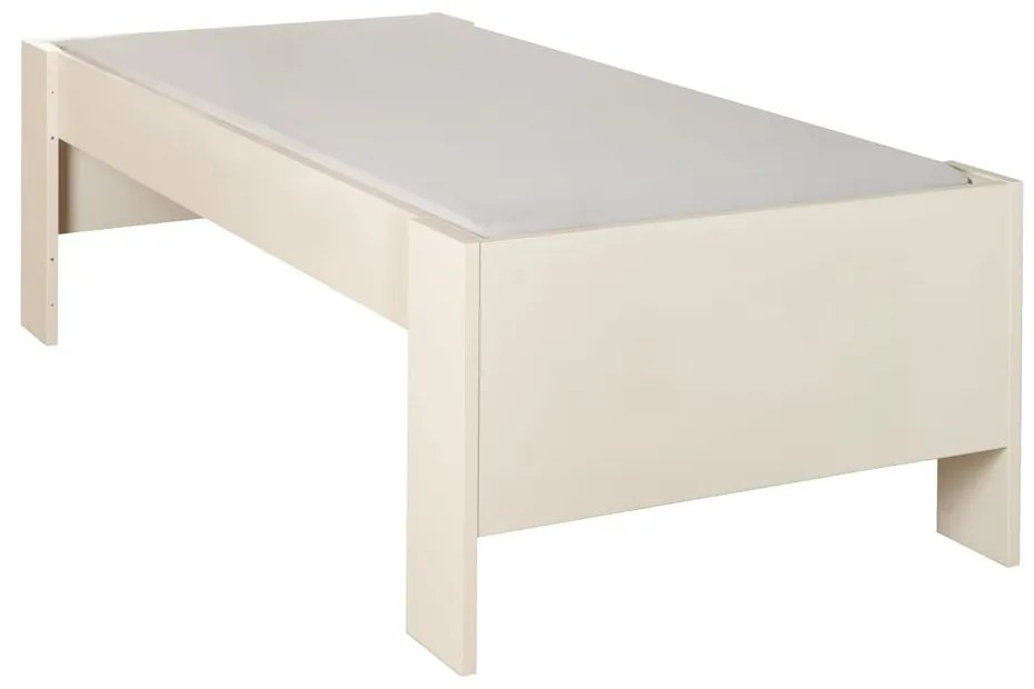 Pat pentru copii bej cu spațiu de depozitare fără somieră 90x200 cm Captain – Roba