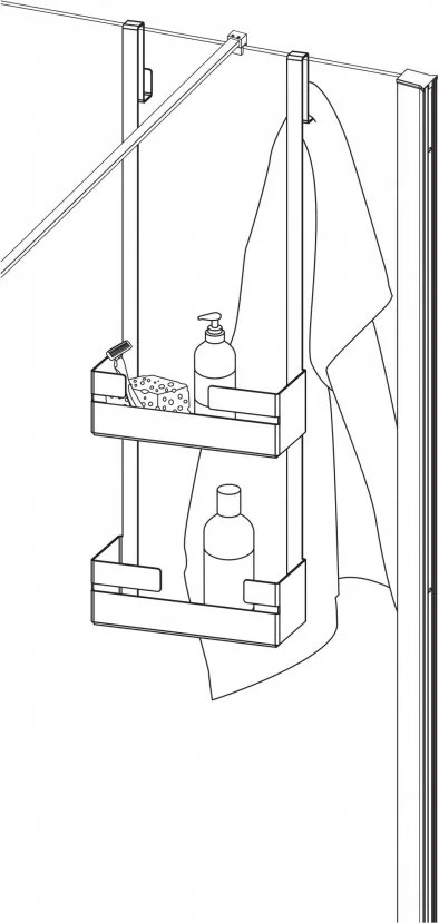 Etajera pentru cabină tip C seria Mokko ADM_A54K