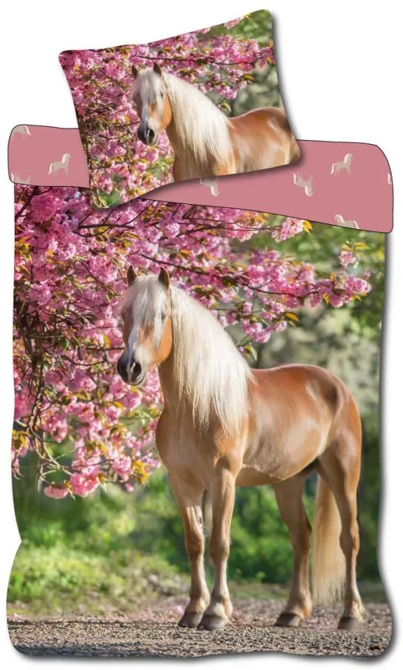 Cal Cherry Blossom lenjerie de pat pentru copii 100×135cm, 40×60cm