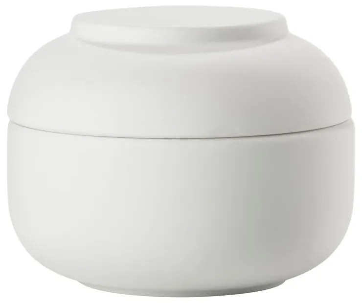 Organizator de baie alb pentru dischete demachiante din gresie ceramică Sensu – Zone