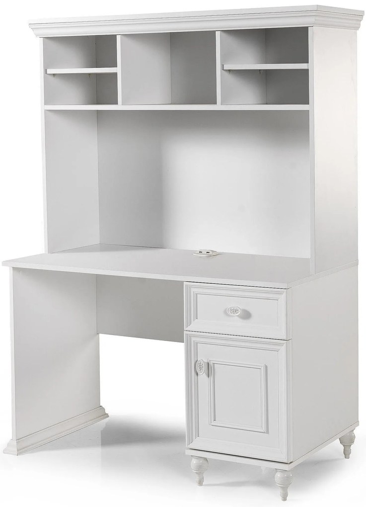 Etajera pentru birou Angel 125x38x91 cm Alb