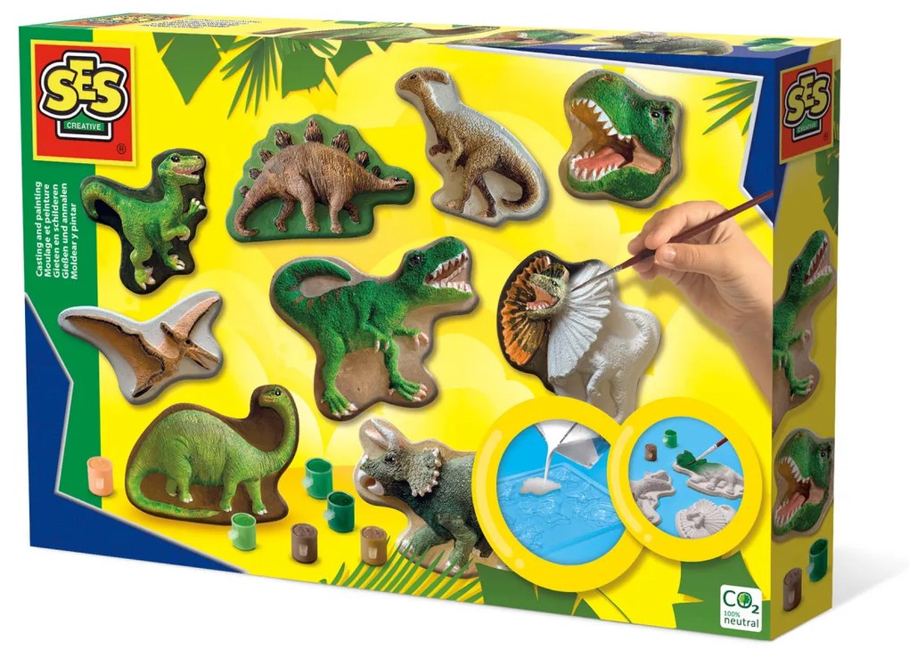 Set creativ mulaj si pictura - Lumea dinozaurilor