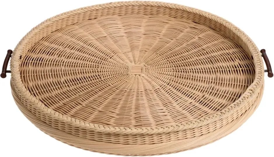 Tava design LUX realizata manual din ratan Vimini L