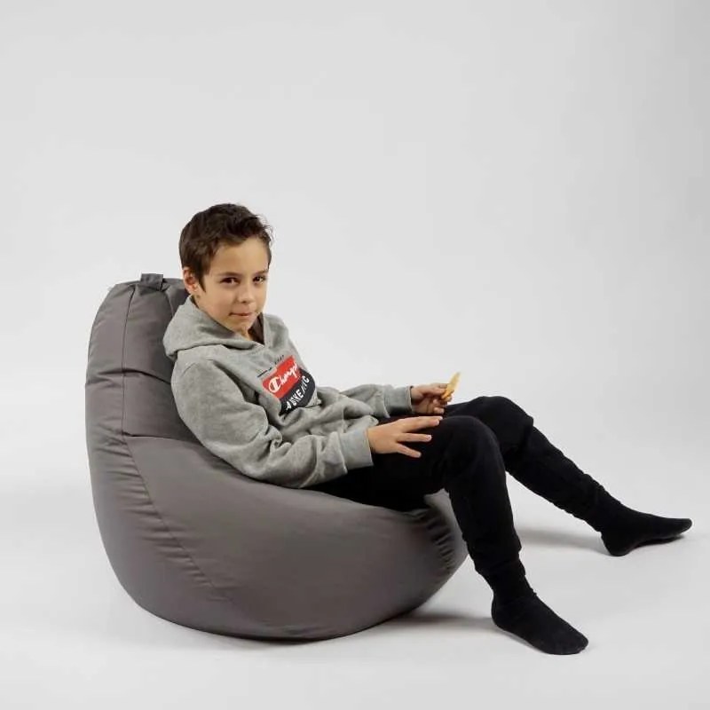 Fotoliu puf copii, Nirvana Light Pufrelax, Material Impermeabil - Grey