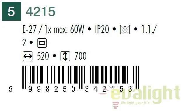 Lampa moderna / Veioza de birou, Arno 4215 RX