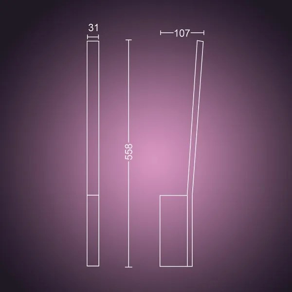 Philips Hue LIANE 40902/31/P9 LED lampă de perete 1xLED/12W/230V
