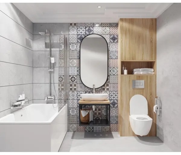 Deante ALPINIA NAC_01AM - Set de duș cu baterie, crom lucios