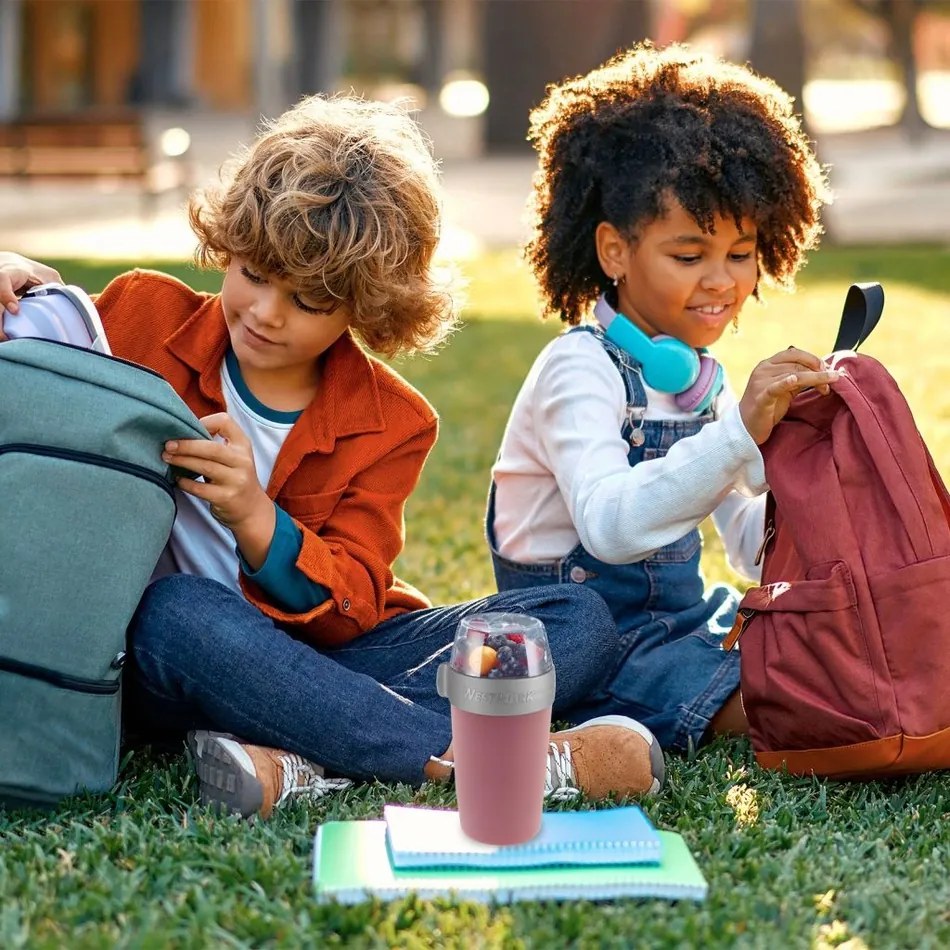 Cutie pentru gustări din două piese Westmark, 700ml, roz, S