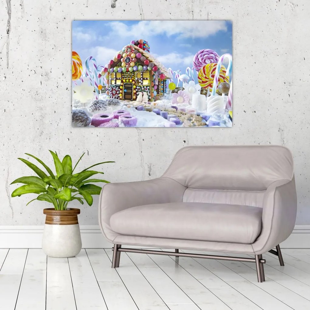 Tablou - Căsuță de turtă dulce (90x60 cm)