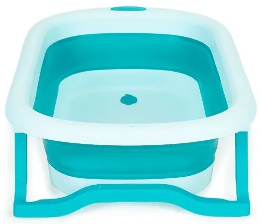 Cada pentru copii cu scurgere pliabilă verde