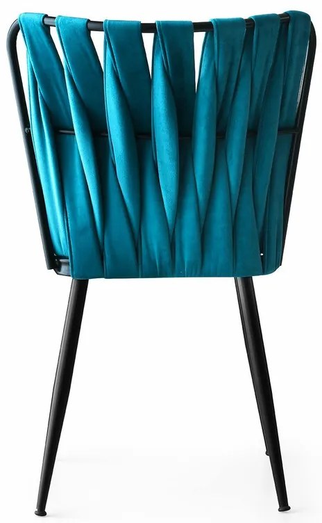 Set de scaune de sufragerie Kusakli Blue, 4 buc.