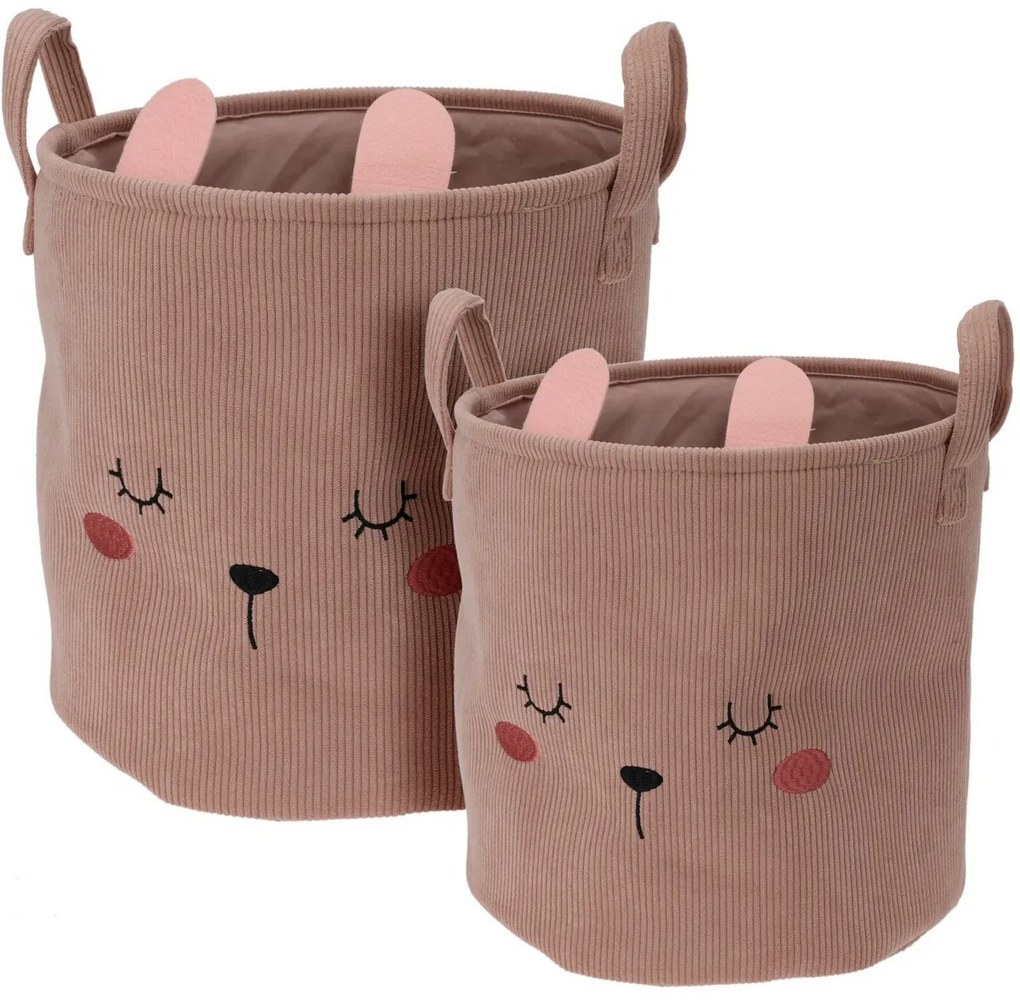 Hatu Set de coșuri textile pentru copii Rabbit , 2buc