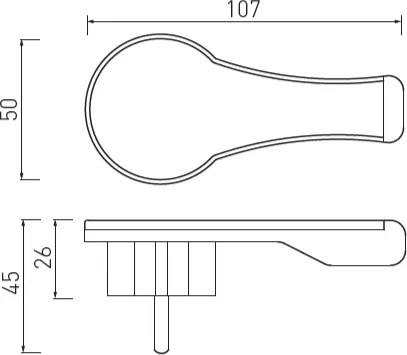 Ștecher electric GTV, plat, unghiular,16 A, 250 V, alb Alb, 3600 W