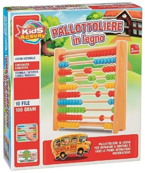 ABAC DIN LEMN PENTRU COPII, MULTICOLOR - RS TOYS (RS11155)