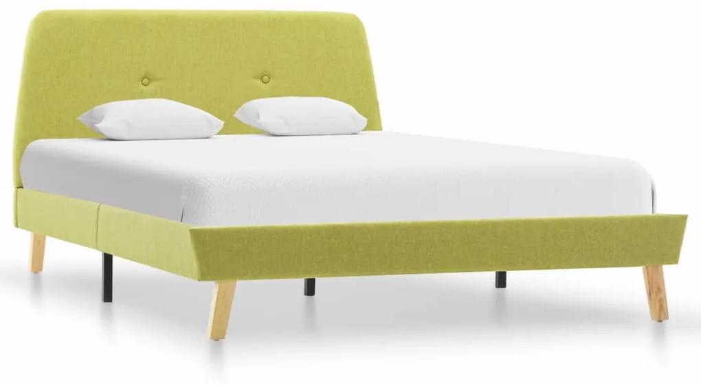 286933 vidaXL Cadru de pat, verde, 120 x 200 cm, material textil