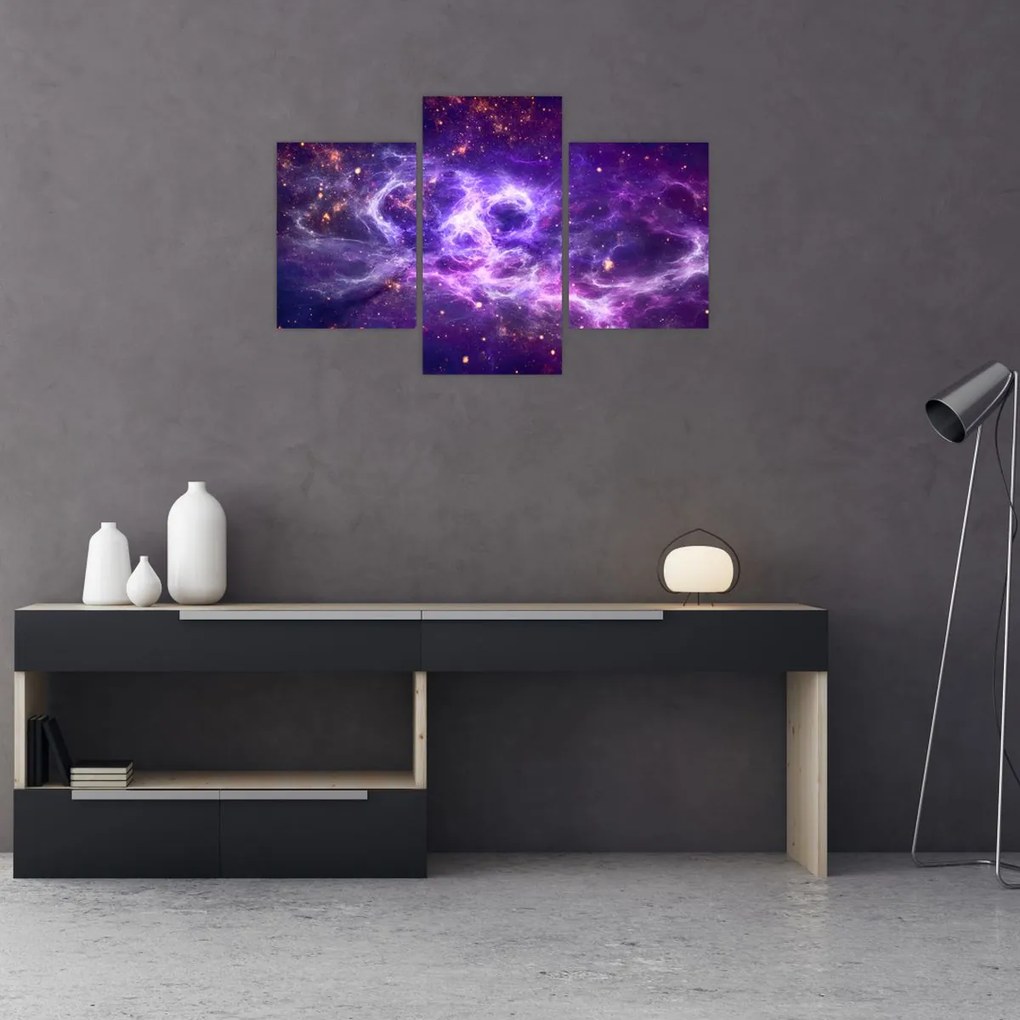 Tablou - Universul violet (90x60 cm)