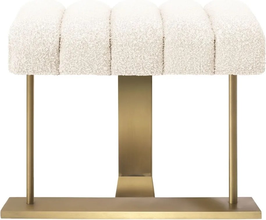 Taburete elegant design LUX McGuire, boucle crem 115662 HZ