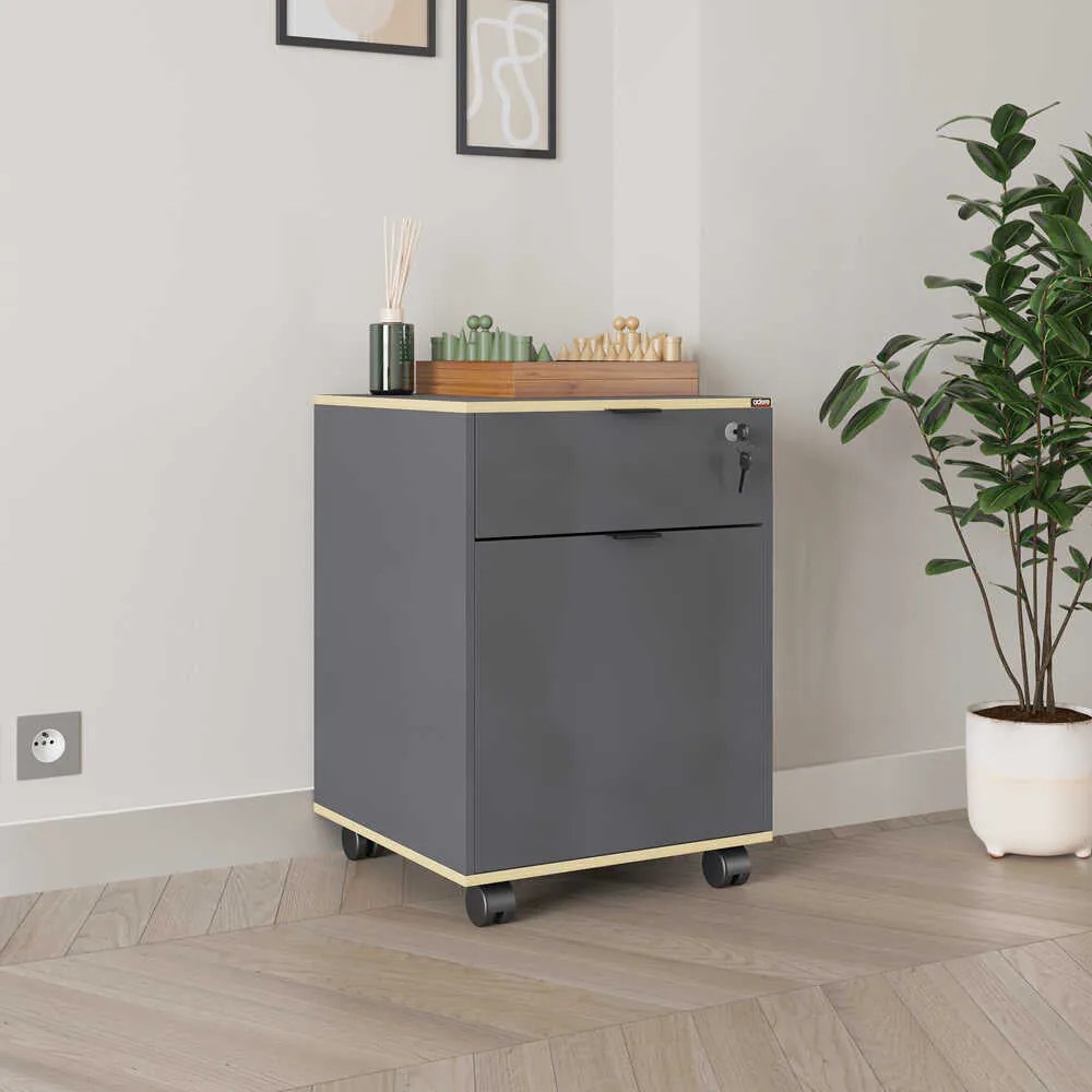 Corp Mobil Adore Rio Rollbox Office, usa, sertar cu cheie, 41 x 61 x 45 cm