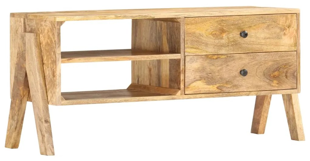 vidaXL Comodă TV, 97 x 35 x 47 cm, lemn masiv de mango