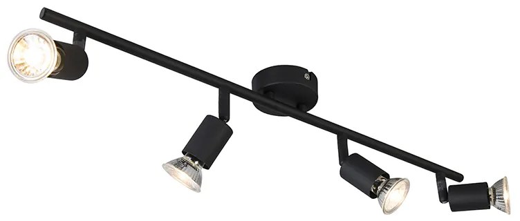 Smart Spotlight Negru Inclinabil cu WiFi GU10 - Jeany