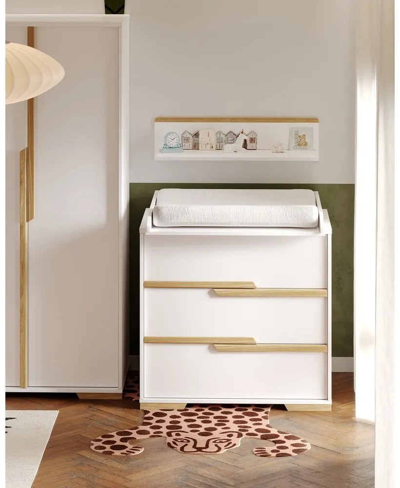 Comodă pentru copii Pinio Snap, alb