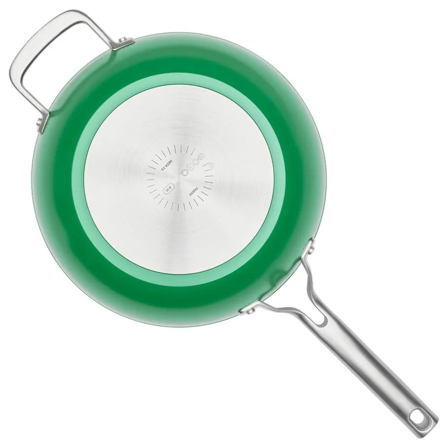 Tigaie tip wok cu capac/cu suprafață ceramică ø 28 cm Meda 3.0 – FABINI