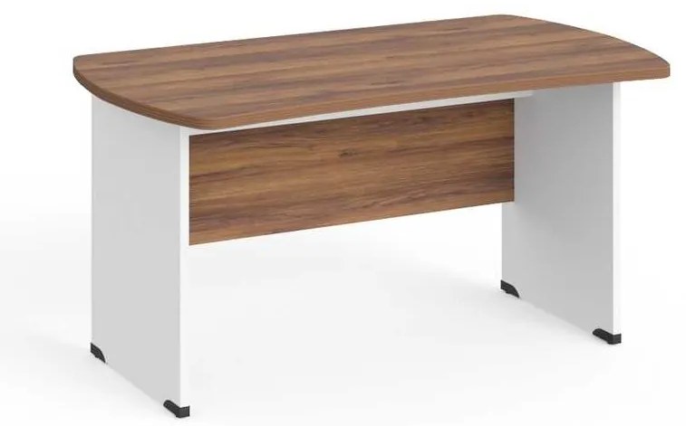 Masa de birou Manager 140 x 85 cm, nuca warmia / alb