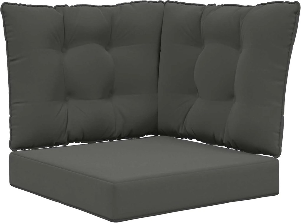 vidaXL Perna pentru canapea de exterior 3 pcs Antracit Poliester