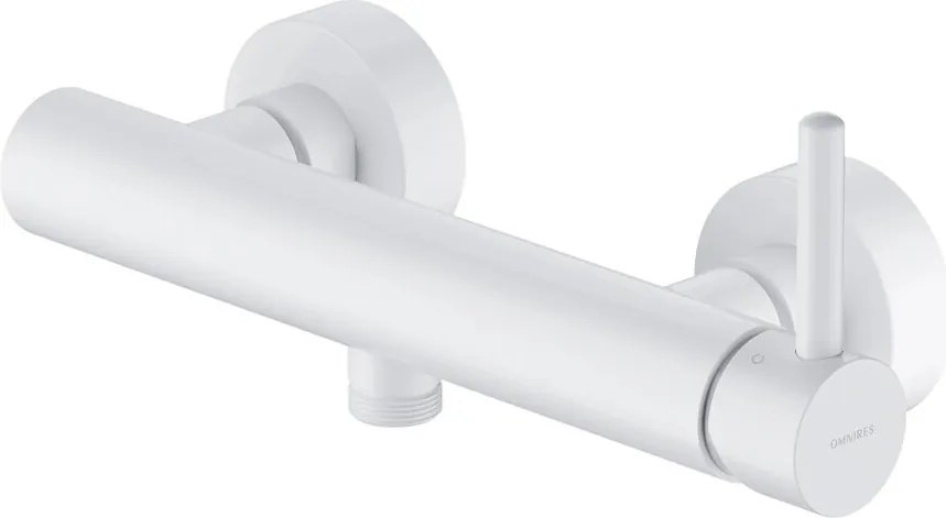 Baterie dus Omnires Y monocomanda finisaj alb mat