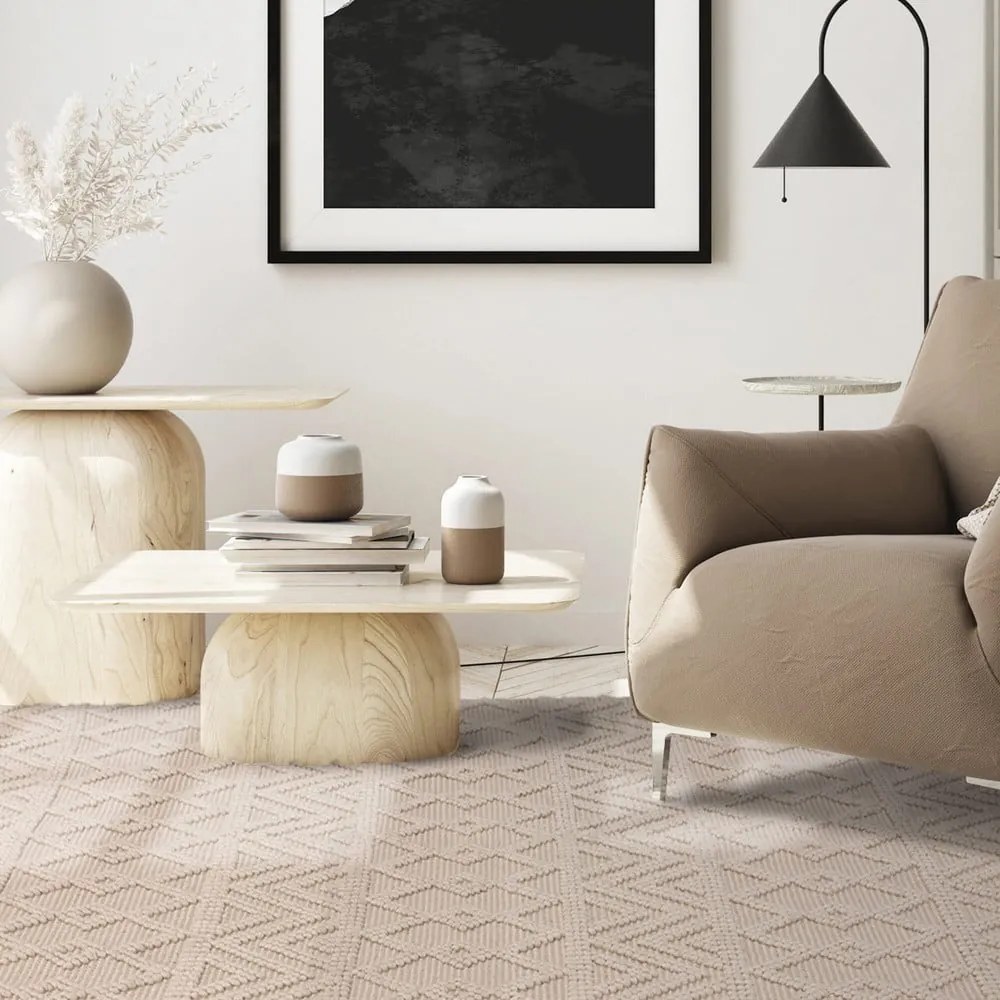 Covor crem din lână 200x290 cm Asra – Asiatic Carpets