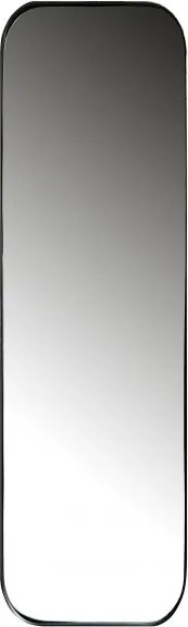 Oglinda dreptunghiulara cu rama de metal neagra Doutze, 170x40x5 cm