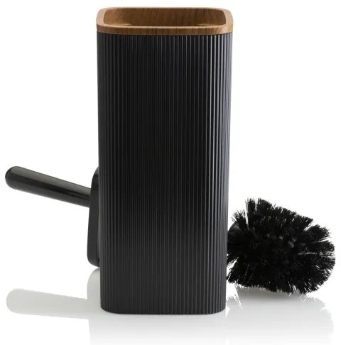 Set de baie ZOYA 5 buc. negru/maro