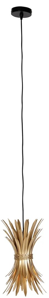 Lampă suspendată Art Deco aurie - Wesley