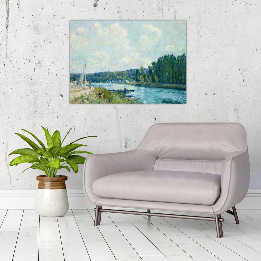 Tablou - Alfred Sisley, The Banks of the Oise, reproducere (70x50 cm)