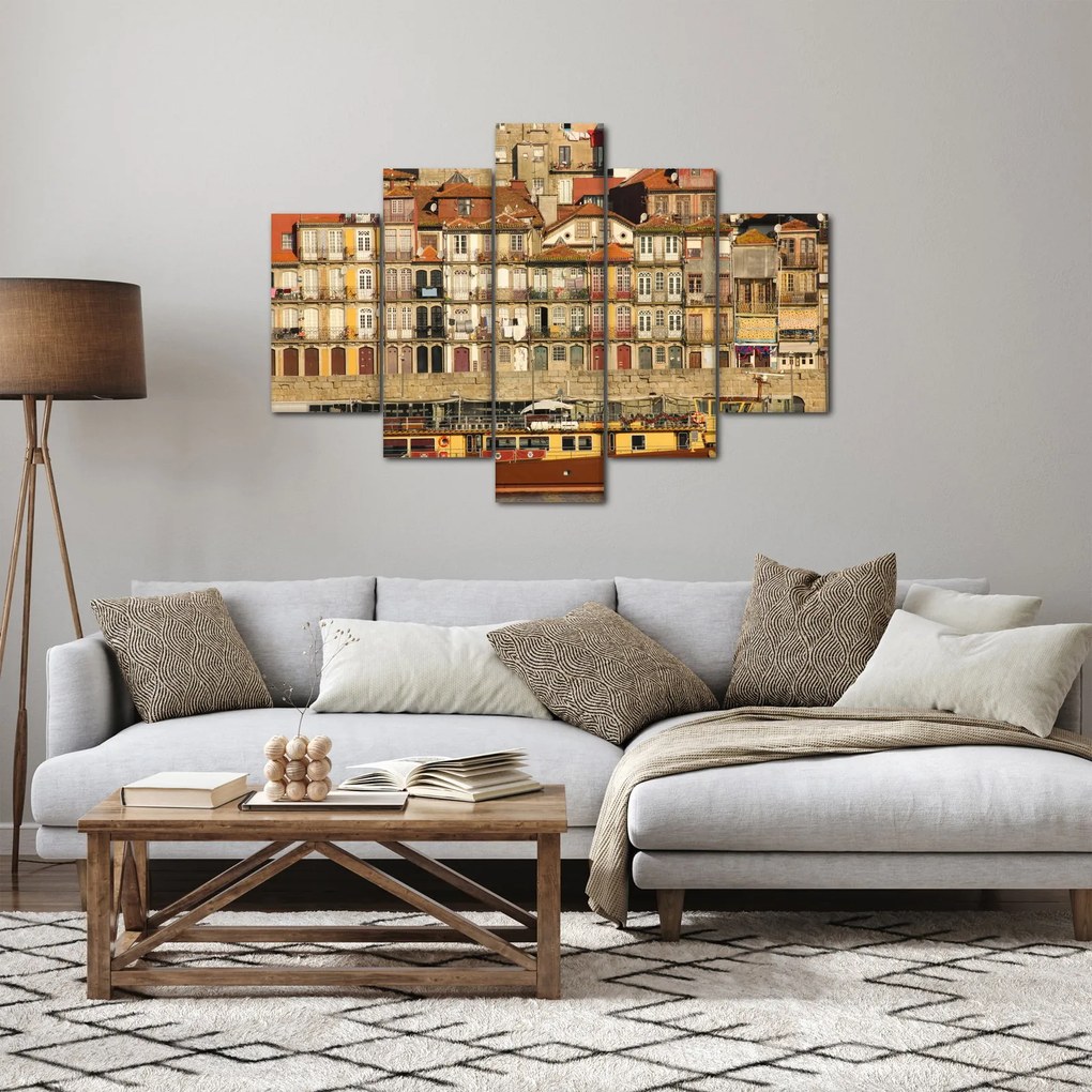 Tablou - Cartierul Waterfront, Portugalia (150x105 cm)