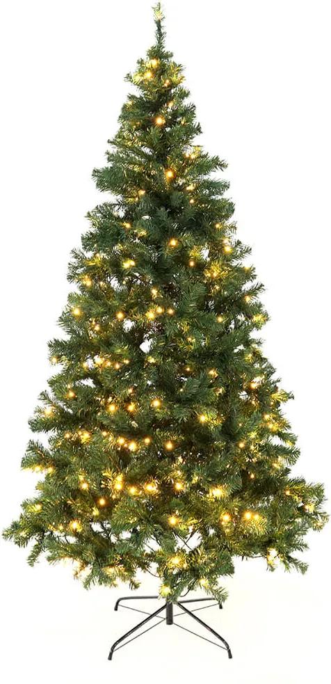 Brad de Crăciun Cu lumini, verde, 220 cm, LED 450, CHRISTMAS TYP 5