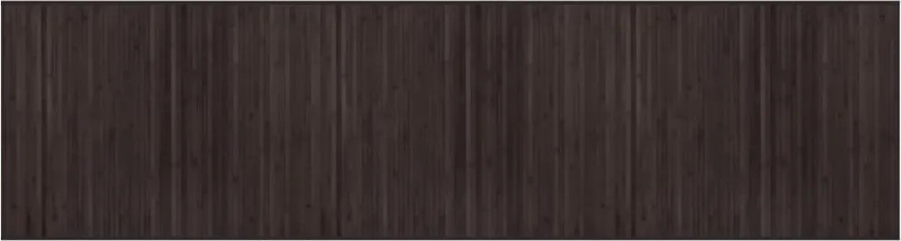 vidaXL Covor dreptunghiular, maro închis, 80x300 cm, bambus