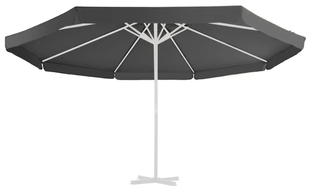 Panza de schimb umbrela de soare de exterior, antracit, 500 cm Antracit, 500 cm