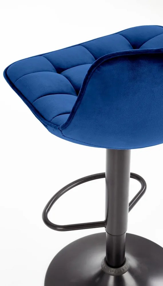 Scaun de bar Kinsley, albastru/negru