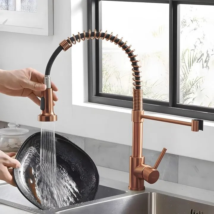 Baterie de bucatarie REA Colin cupru periat