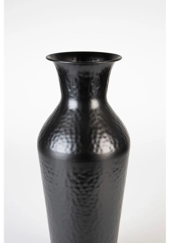 Vază neagră din oțel înaltă (înălțime 49 cm) Dunja – White Label