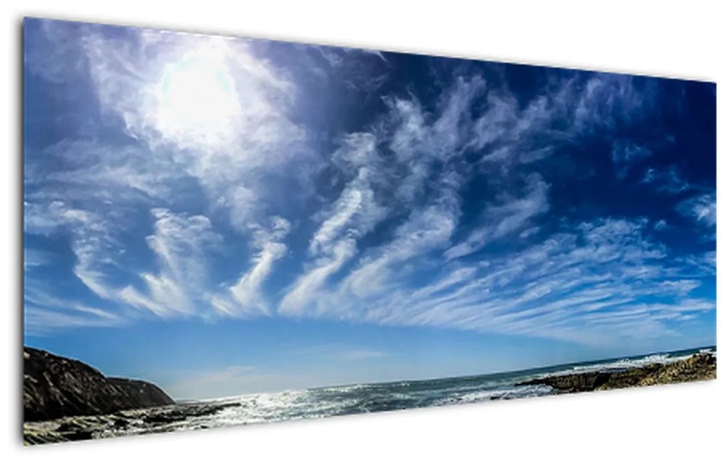 Tablou cu cerul și nori (120x50 cm)