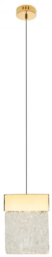 Pendul LED dimabil design modern VETRO auriu P0428D MX
